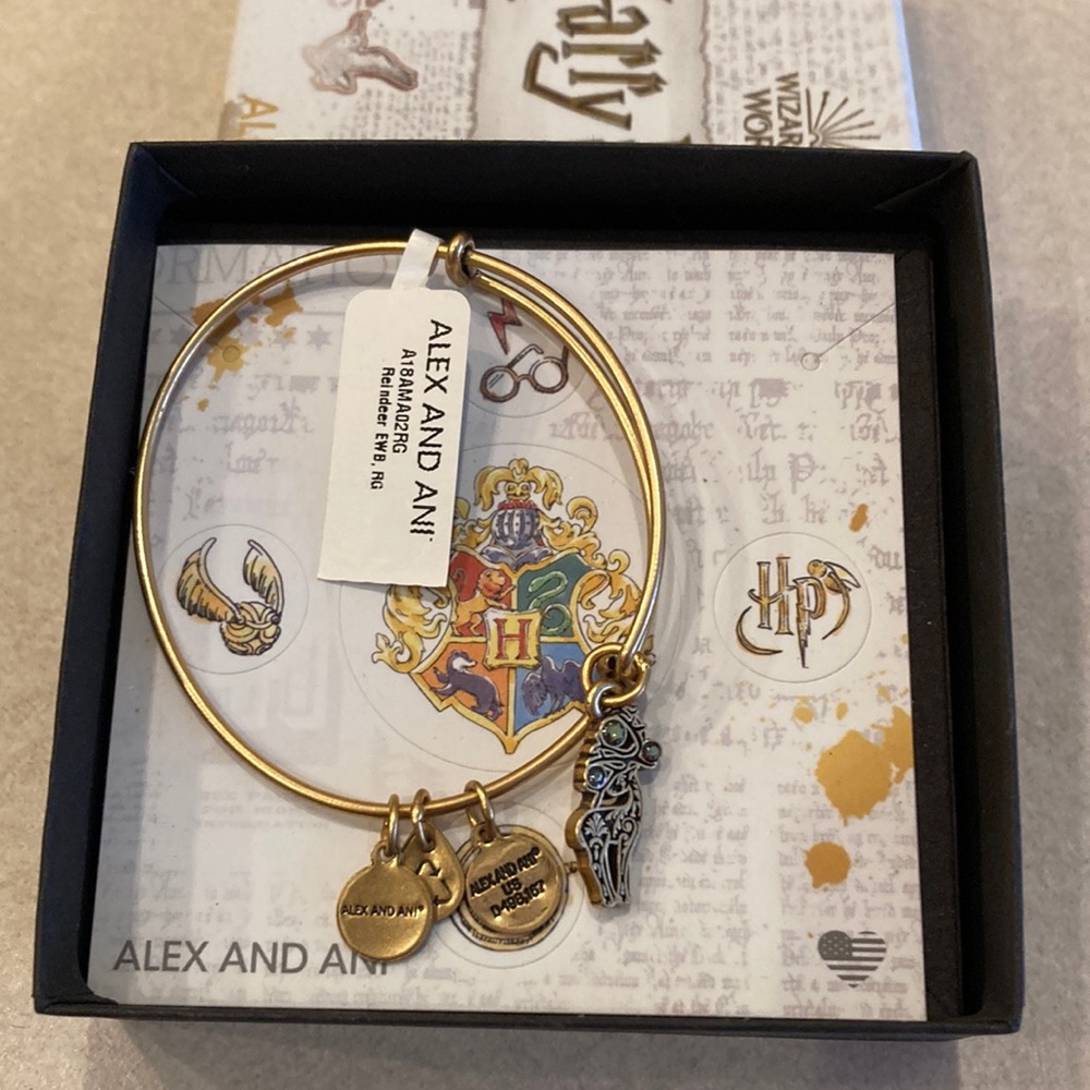 Harry Potter Alex and Ani bracelet in gold.